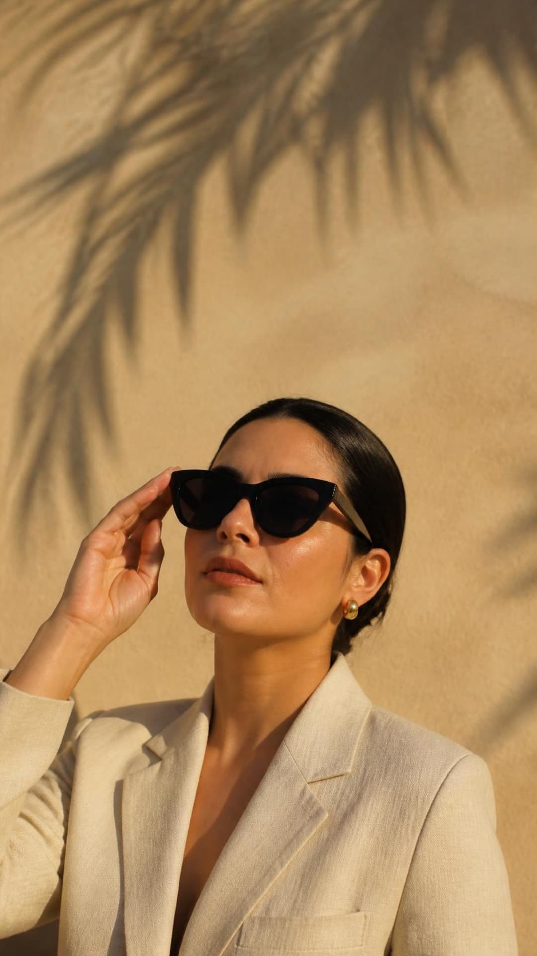 Cat-eye negro en rostro, campaña La luz se elige
