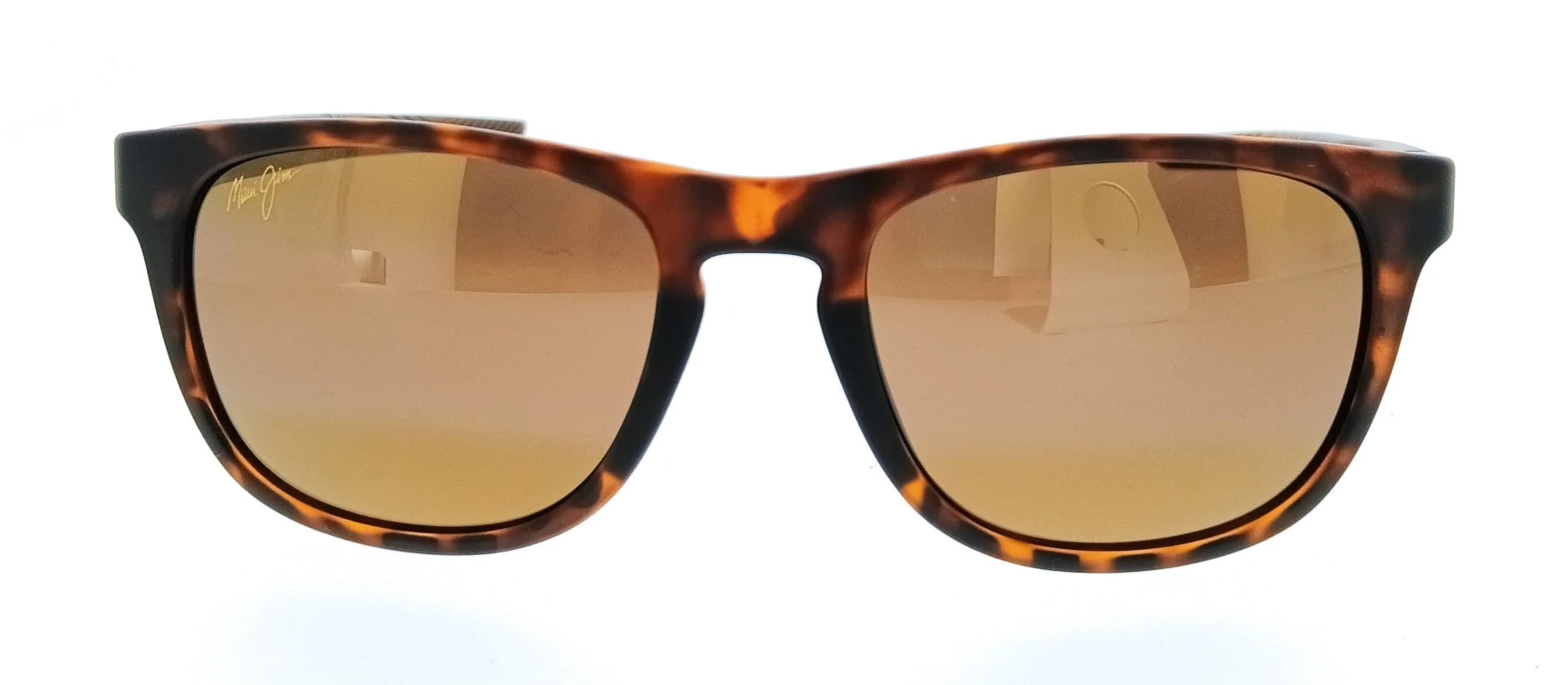Lentes de sol Maui Jim MJ0597S en carey mate con micas bronce, vista de frente