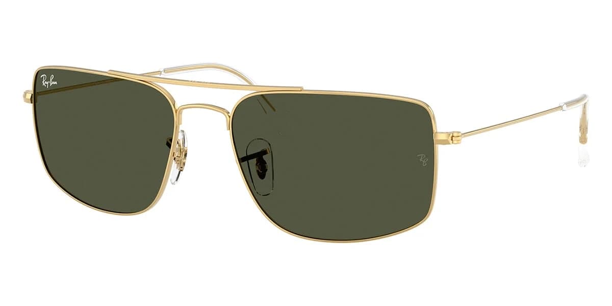 Ray-Ban RB3779 oro con mica verde G-15, vista 3/4 lateral