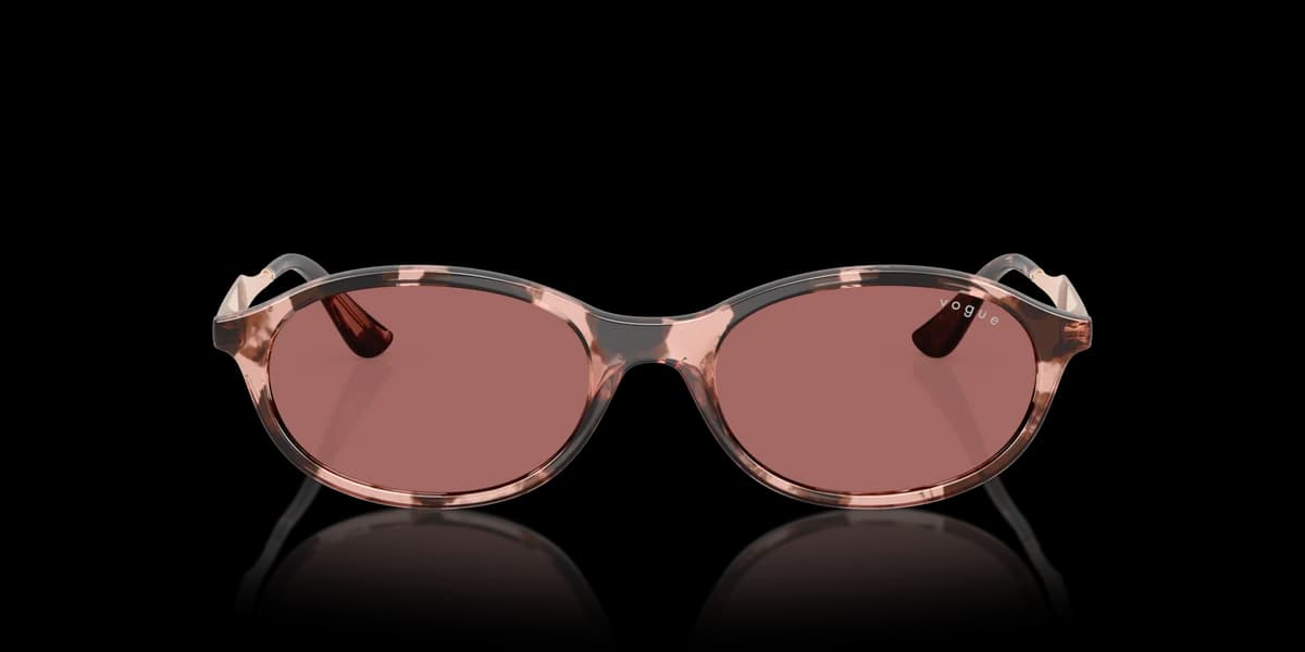 Lentes de sol Vogue VO5625S carey rosa con mica violeta oscuro, vista de frente