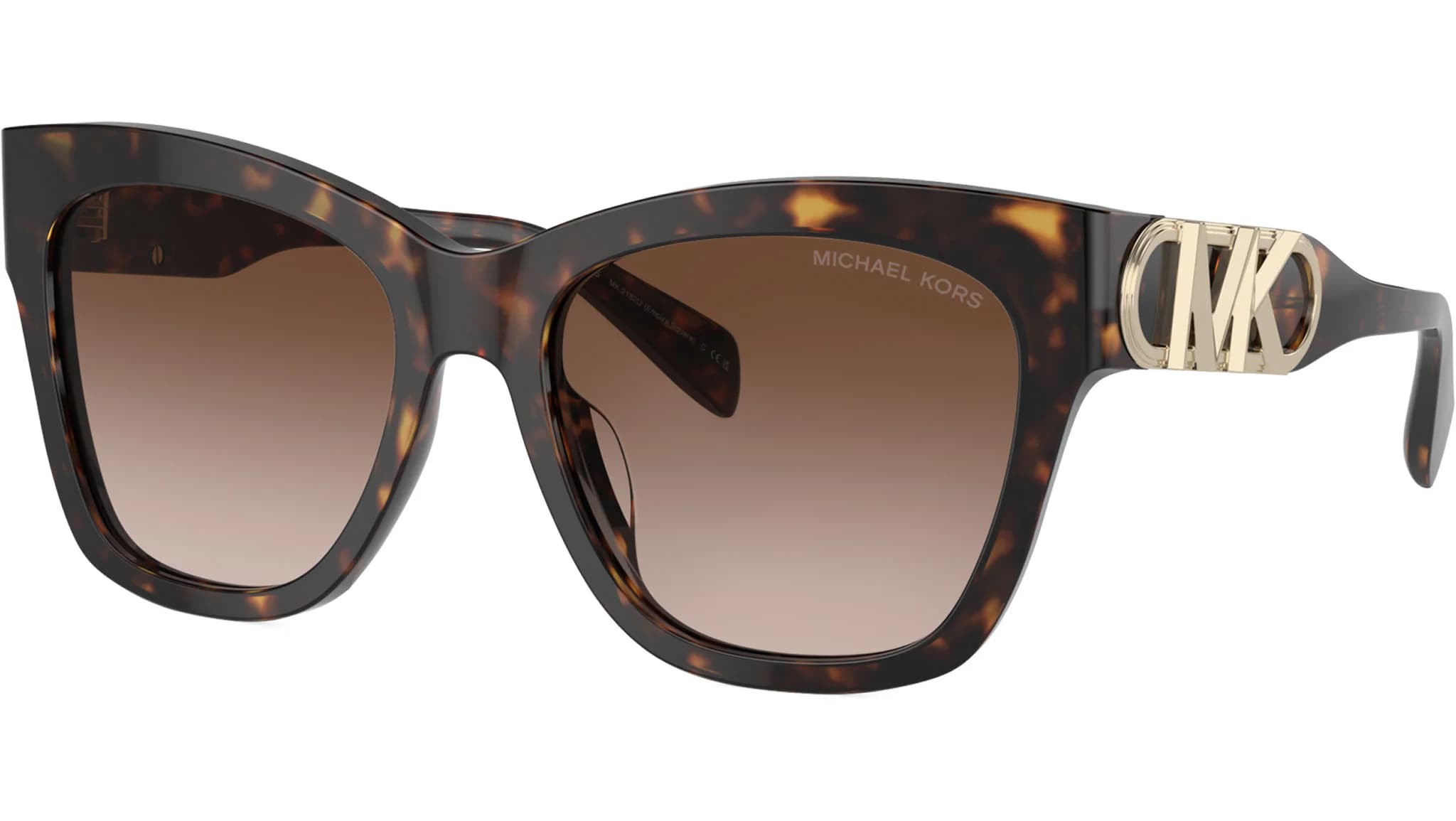 Michael Kors Empire Square MK2182U Carey oscuro · Café degradado, vista 3/4 lateral