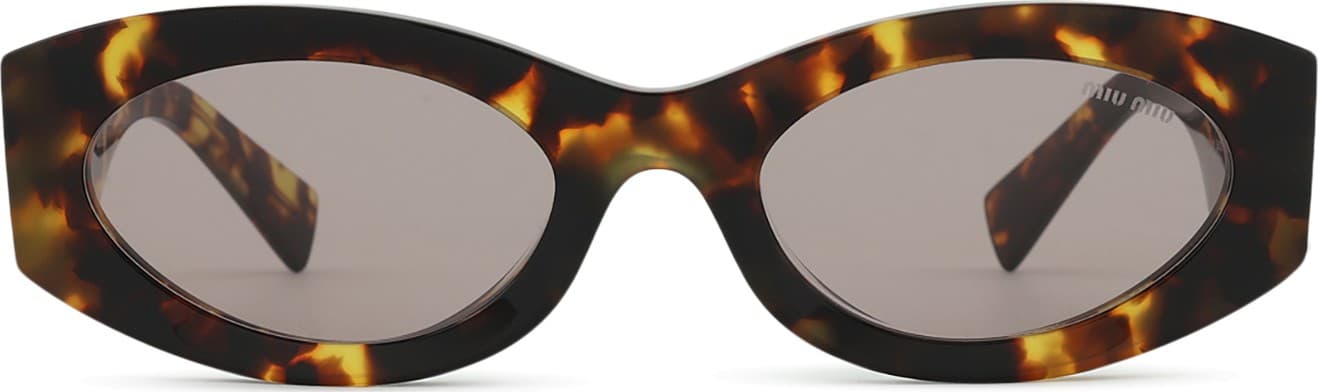 Lentes de sol Miu Miu Glimpse MU 11WS carey miel con mica gris, vista frontal