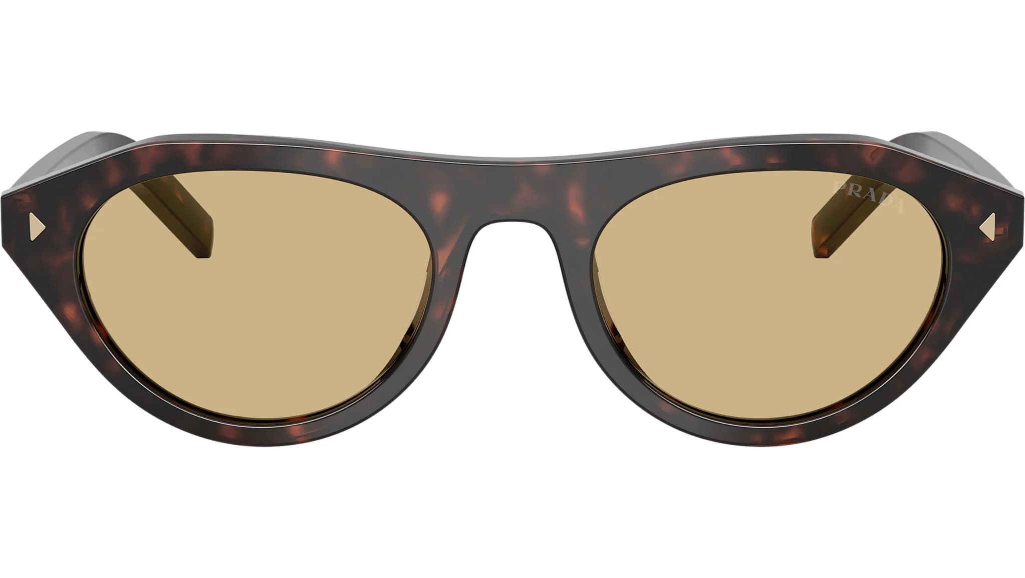 Lentes de sol Prada PR B15S carey con mica café claro, vista frontal