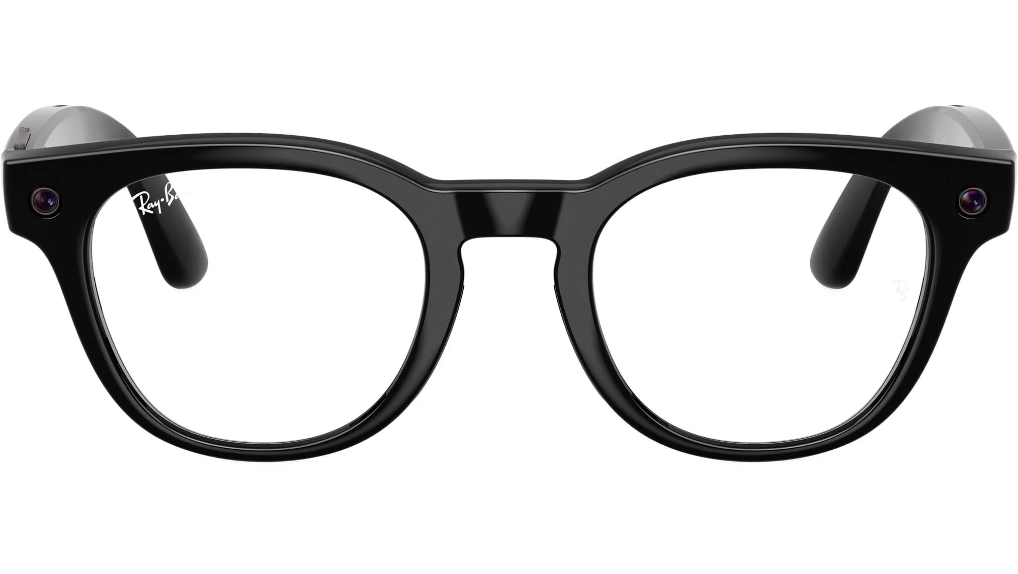 Ray-Ban Meta Scriber Optics RW7002 negro brillante con micas transparentes, vista frente