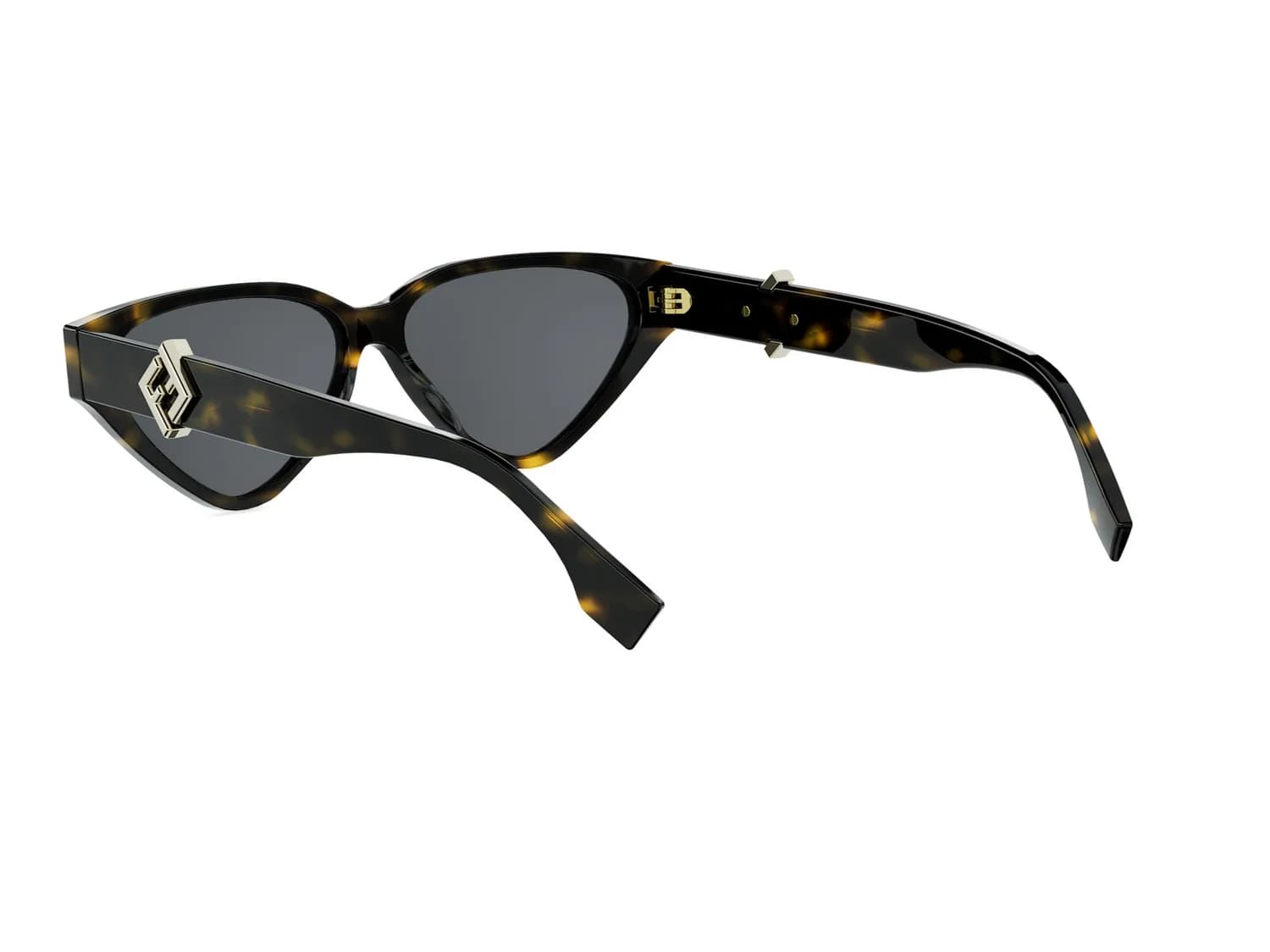 Lentes de sol Fendi FF Diamonds FE40184I carey oscuro con mica gris, vista posterior